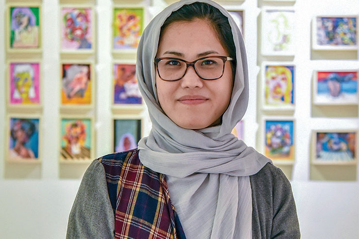 گفتگو با سمیه چهارتکاب، هنرمند و نقاش مشهدی | نقاشی در «جهان بدون مرز»