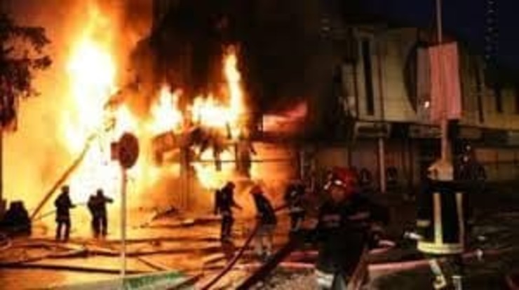 آتش‌سوزی یک مرکز ترک اعتیاد در اطراف مشهد +فیلم
