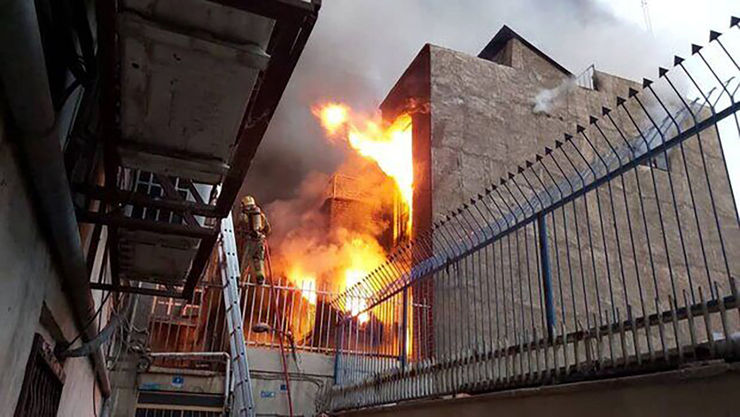 آتش‌سوزی در مرکز ترک اعتیاد مشهد، عمدی بود + فیلم حادثه