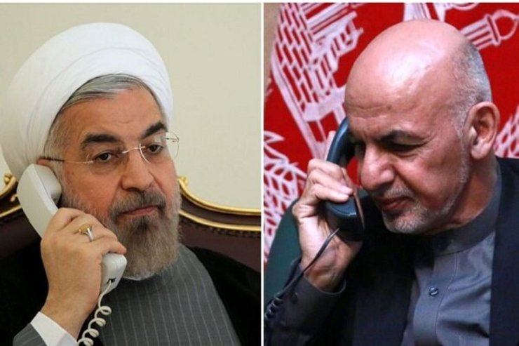 روحانی در تماس تلفنی با غنی: سیاست‌های آمریکا در قبال طالبان برای حل مشکلات خودشان است
