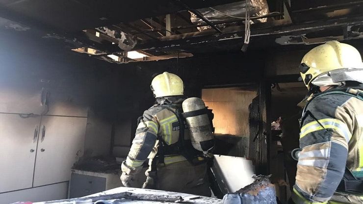 آتش‌سوزی در بیمارستان بقیه الله تهران مهار شد