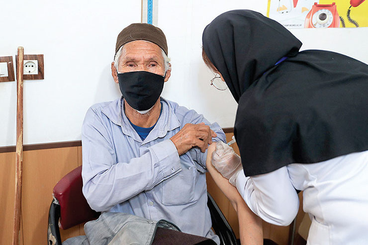 واکسیناسیون مهاجران در مشهد