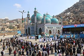 عکسی زیبا از زیارت سخی در کابل + عکس