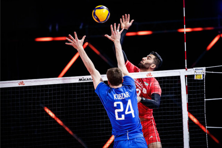 نتیجه دیدار تیم ملی والیبال ایران و روسیه| شاگردان آلکنو روی دور باخت