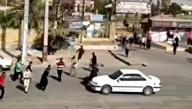 لحظه هولناک دعوا و درگیری دسته جمعی در شهر دهدشت + فیلم