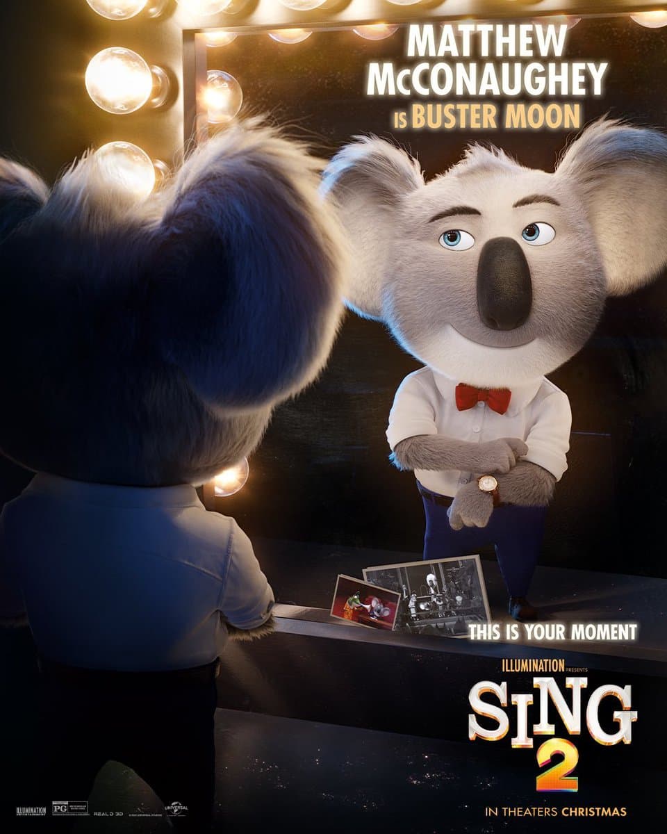 اولین تریلر انیمیشن Sing 2 با صداپیشگی متیو مک‌کانهی و اسکارلت جوهانسون