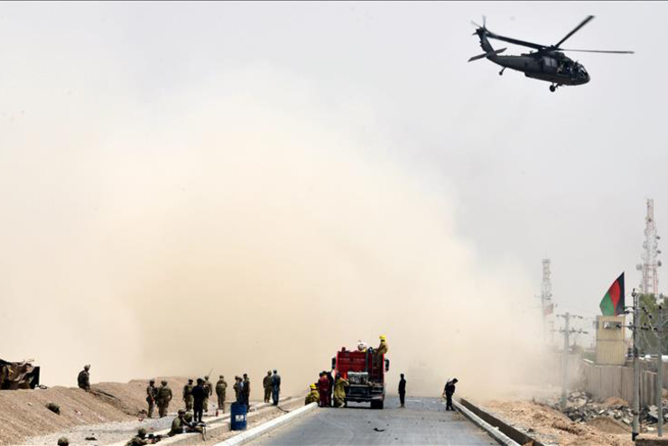 حملات هوایی ارتش افغانستان علیه مواضع طالبان + فیلم