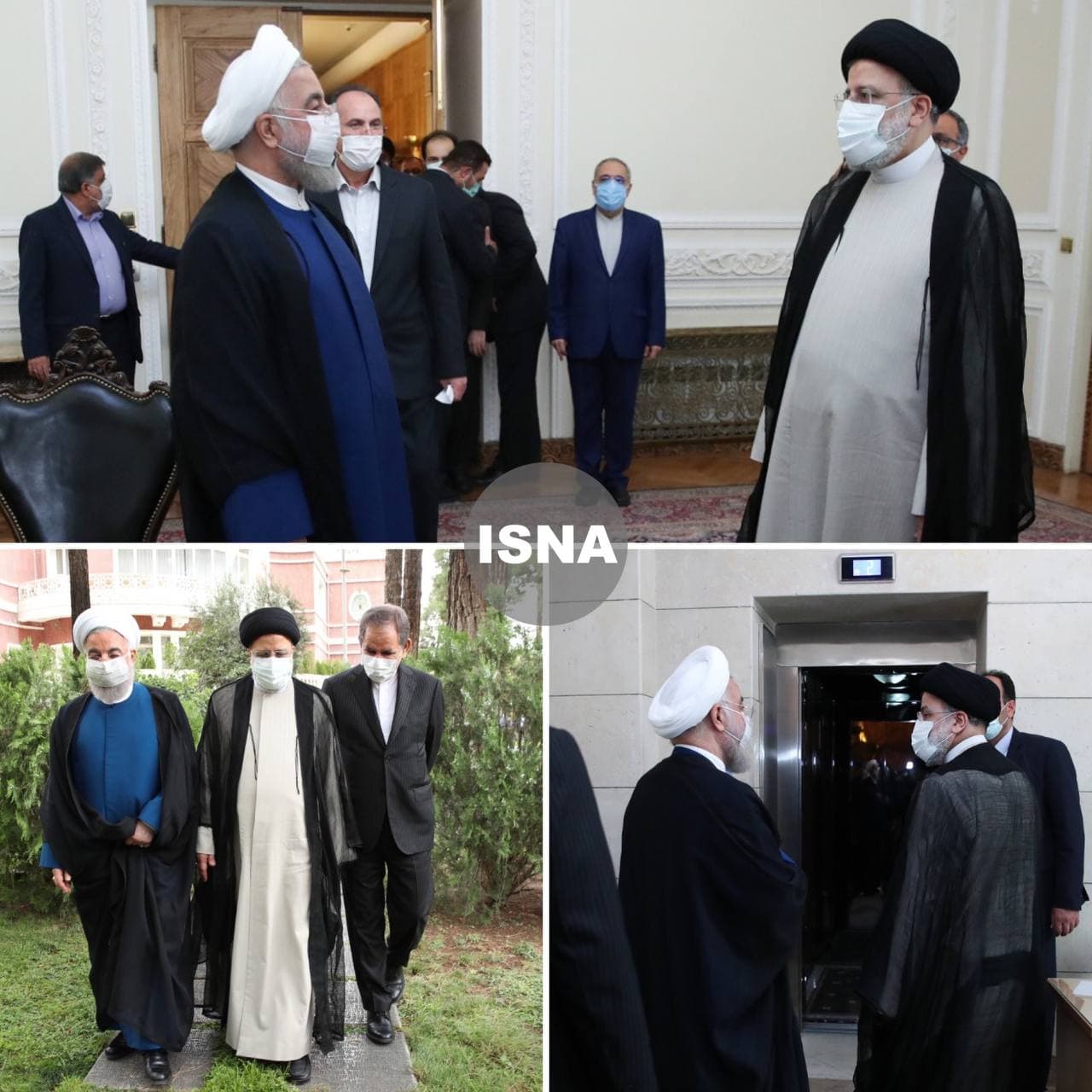 تحویل دفتر ریاست جمهوری توسط روحانی به رییسی