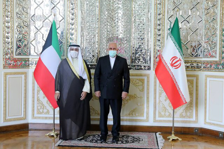 ظریف با وزیر خارجه کویت دیدار کرد