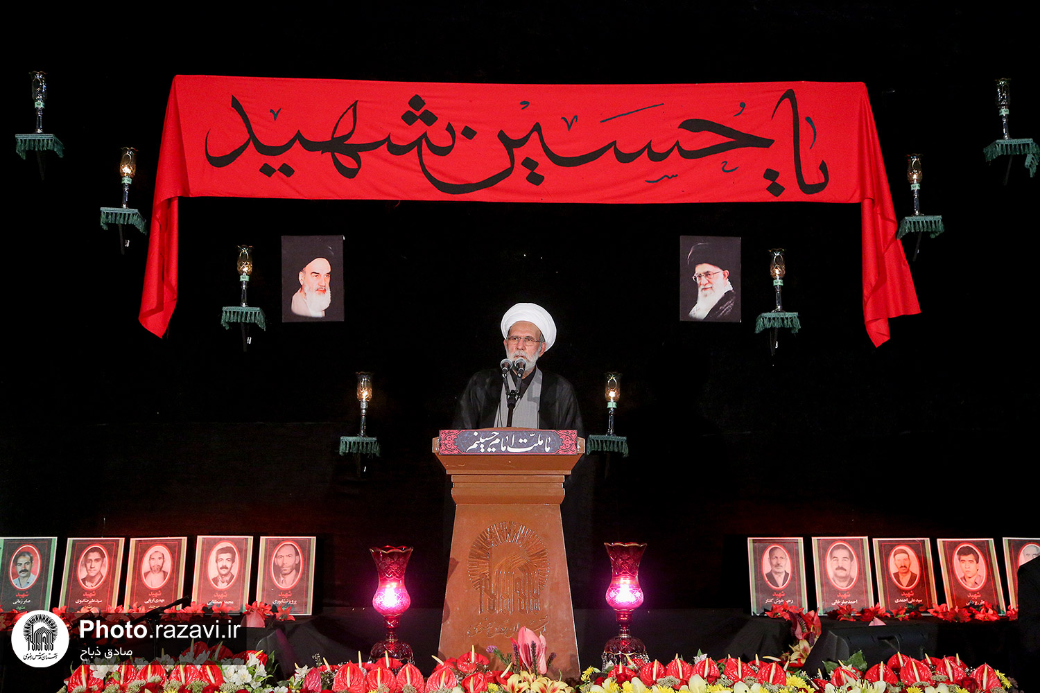 مراسم شام غریبان در حرم مطهر رضوی 