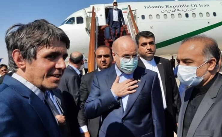 قالیباف در راس هیات پارلمانی وارد سوریه شد | رفع موانع تجاری ایران و سوریه تمرکز اصلی سفر