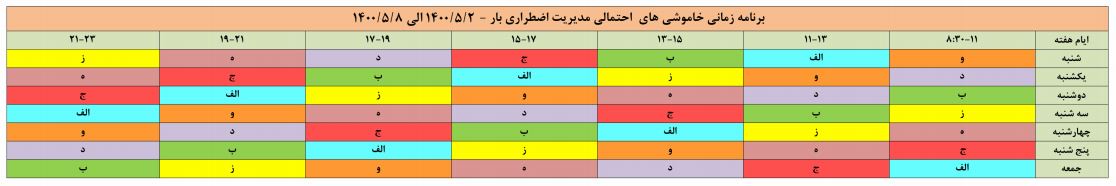 جدول قطعی برق اصفهان؛ امروز ۶ مرداد ۱۴۰۰ + دانلود لیست مناطق