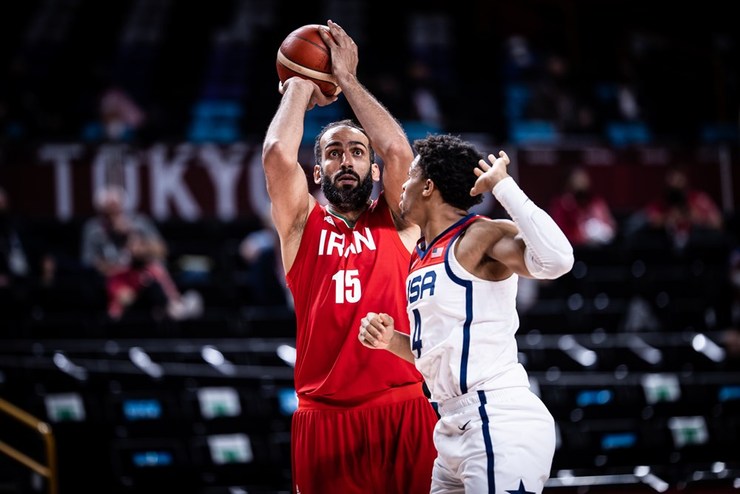 بررسی عملکرد تیم ملی بسکتبال ایران مقابل آمریکا