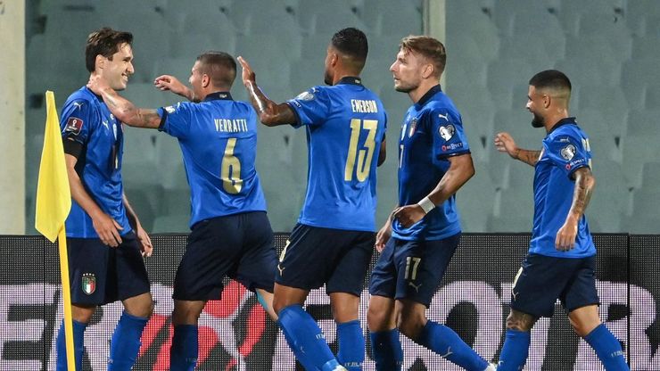 نتیجه بازی ایتالیا و بلغارستان+ ویدئو گل کیه‌زا| توقف قهرمان یورو در شب رکوردشکنی مانچینی