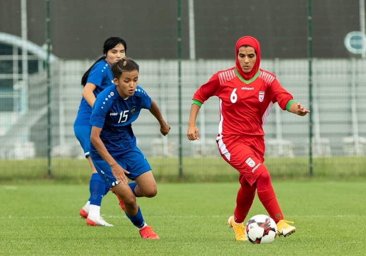 نمایش امیدوارکننده دختران فوتبالیست ایرانی در رقابت با ازبکستان