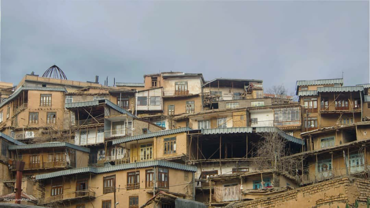 شهروند خبرنگار | نمایی از روستای کنگ در دامنه کوه های بینالود