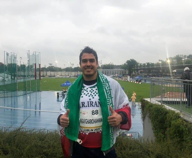 مدال طلای مسابقات قهرمانی جهان روی سینه دونده ناشنوای ایرانی+ عکس