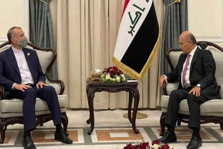 امیرعبداللهیان در دیدار با رئیس جمهور عراق بر حمایت از استقلال عراق تاکید کرد