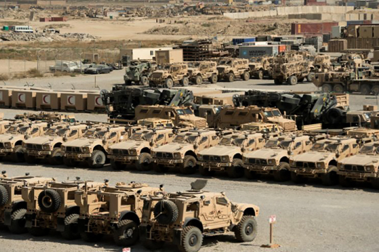 طالبان از کشف انبارهای تسلیحاتی مخفی آمریکا در افغانستان خبرداد