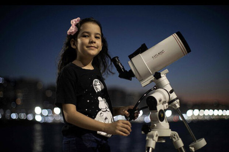 دختر ۸ ساله برزیلی جوان‌ترین ستاره‌شناس جهان