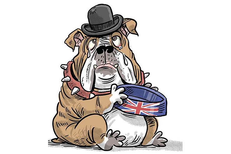 کارتون | عاقبت تکبر به شیوه‌ بریتانیایی