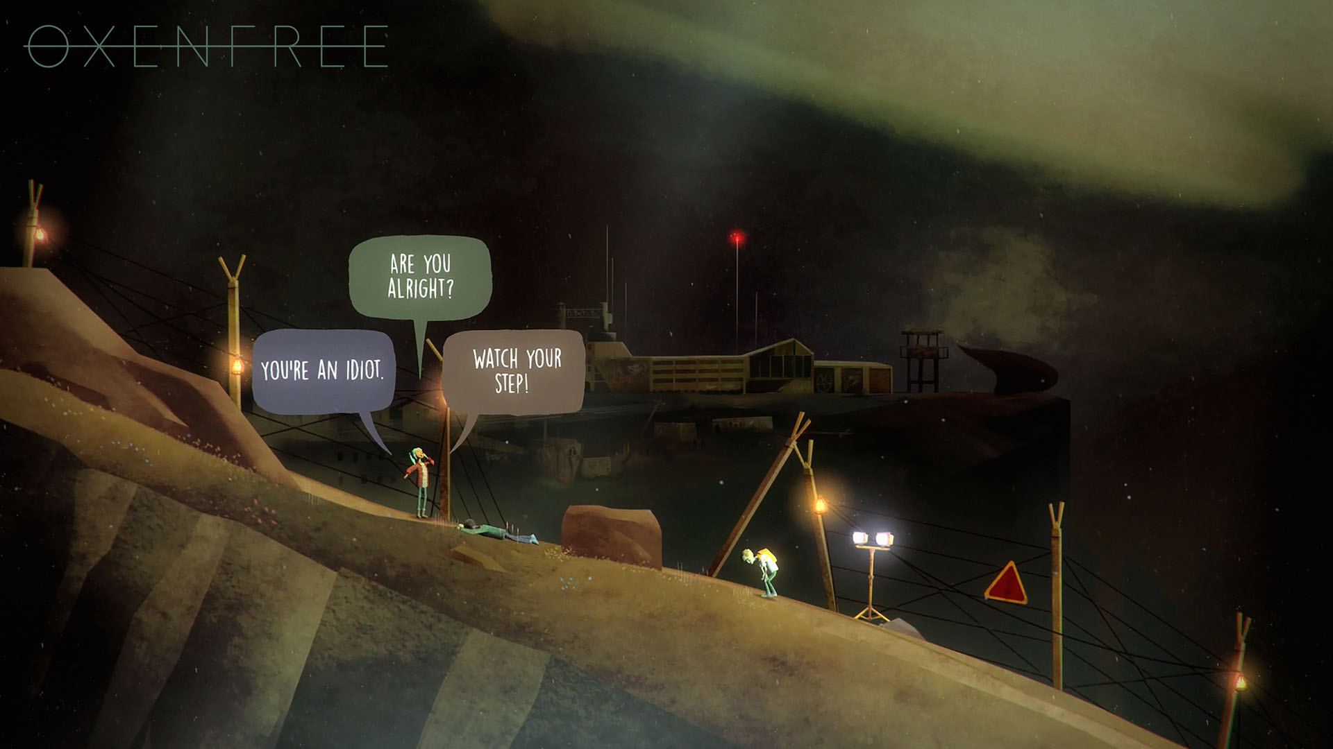 Oxenfree تجربه یک بازی تعاملی با پایان‌های مختلف را برای کاربر رقم می‌زند
