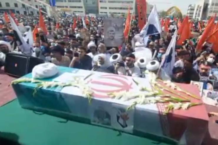 ویدئو | آغاز مراسم تشییع پیکر شهید حجت الاسلام اصلانی در میدان شهدا مشهد