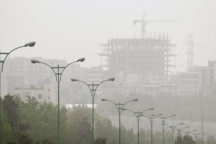 هوای تهران، فردا (۲۰ فروردین ۱۴۰۱) هم میهمان گرد و غبار است