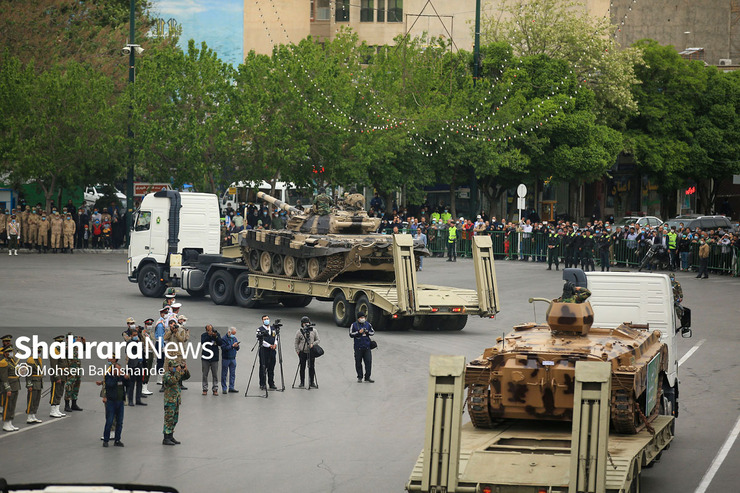 ویدئو | آیین رژه بزرگداشت روز ارتش در مشهد