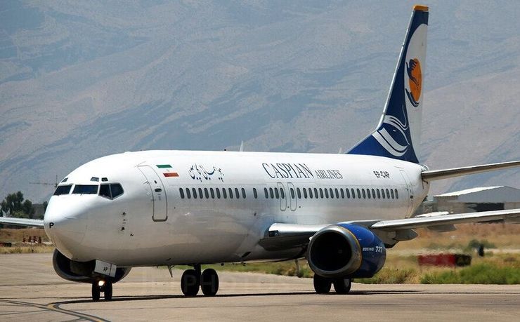 ترکیدن لاستیک هواپیمای کاسپین در فرودگاه مشهد