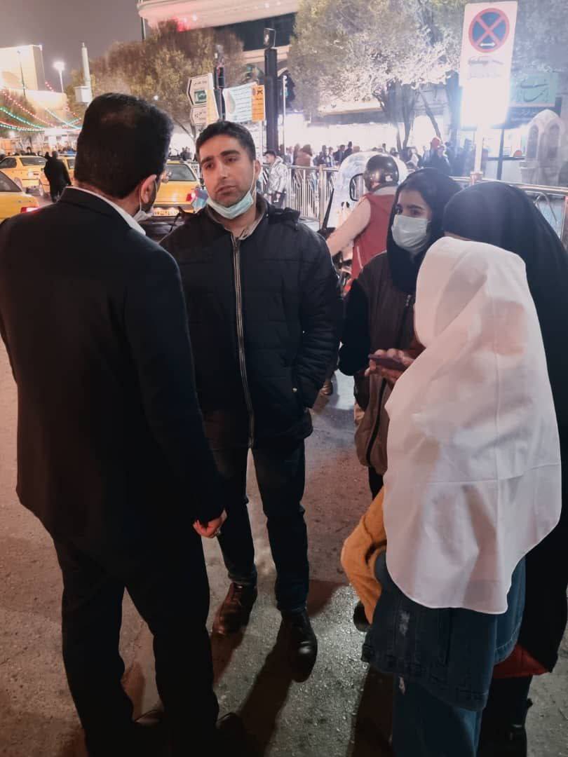 بازدید شبانه شهردار مشهد از اماکن استقرار زائران در مشهد