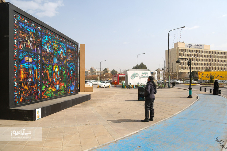 ویدئو | نگاهی به یادمان «به پناه آمدگان» اثر هنرمند مسعود صدرایی نیا در مشهد