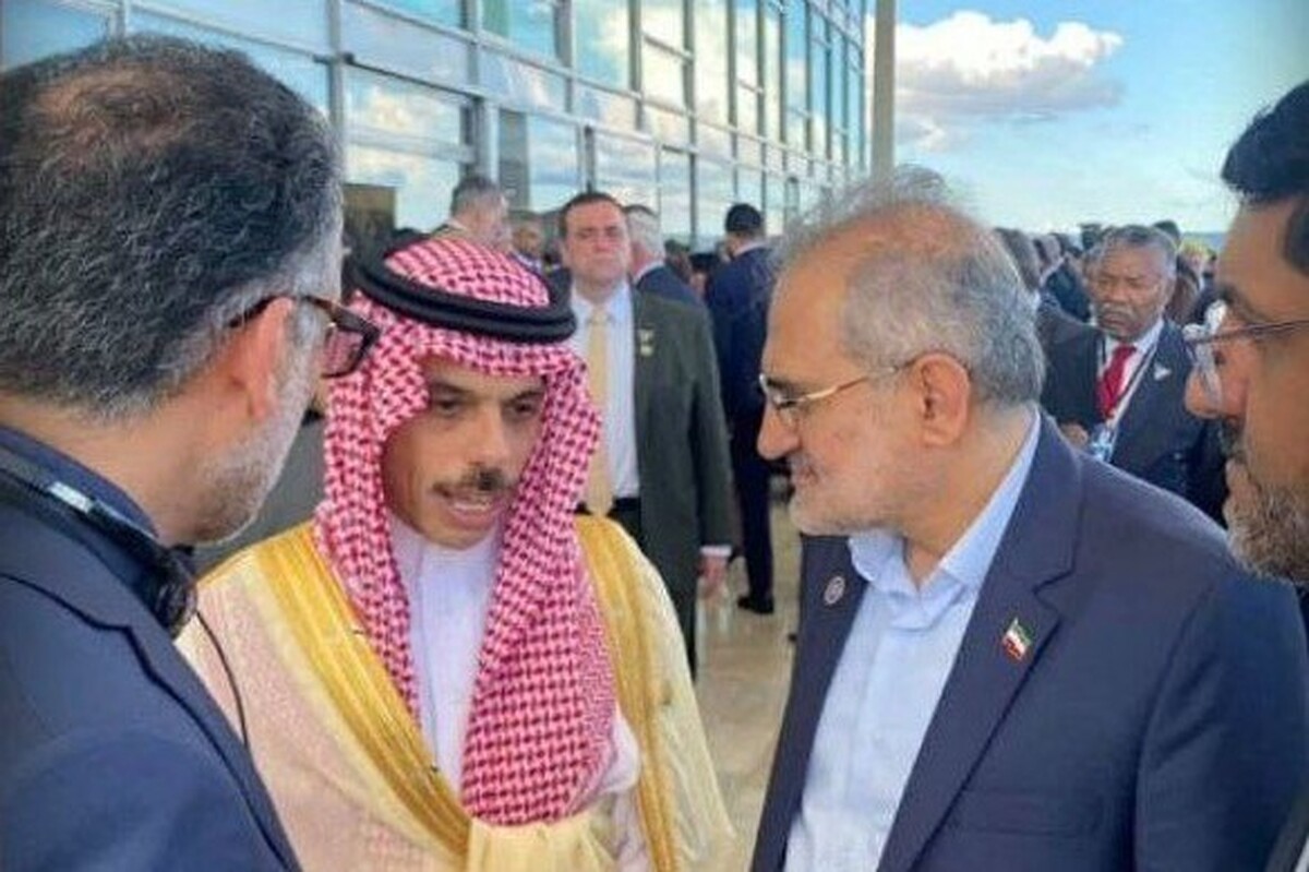 دیدار وزیر خارجه عربستان با معاون رئیس‌جمهور ایران+ جزئیات