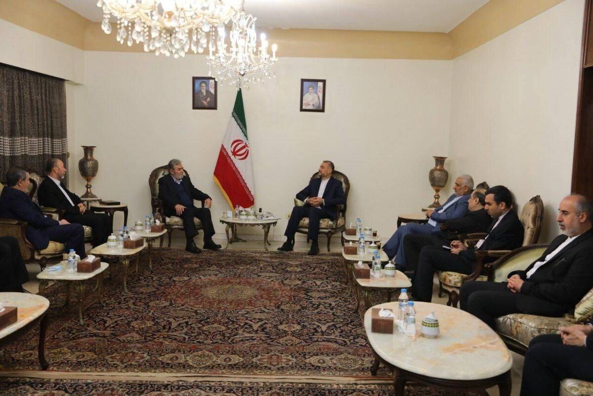 وزیر امور خارجه ایران در دیدار با دبیرکل جهاد اسلامی فلسطین: ایران با قدرت از مقاومت اسلامی لبنان و فلسطین حمایت خواهد کرد