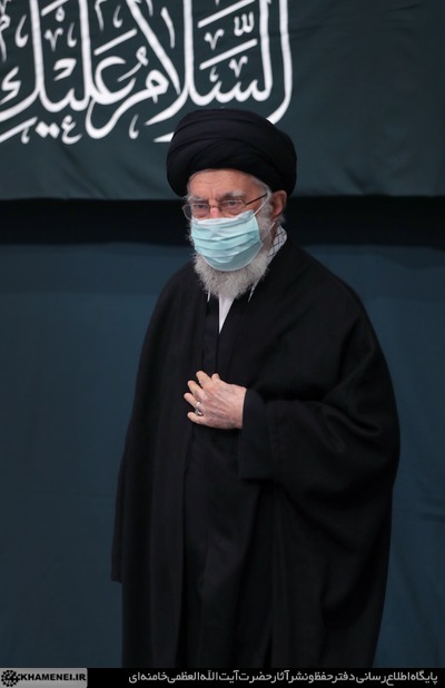 عزاداری شهادت حضرت‌ زهرا‌ (س) با حضور رهبر معظم انقلاب + تصاویر