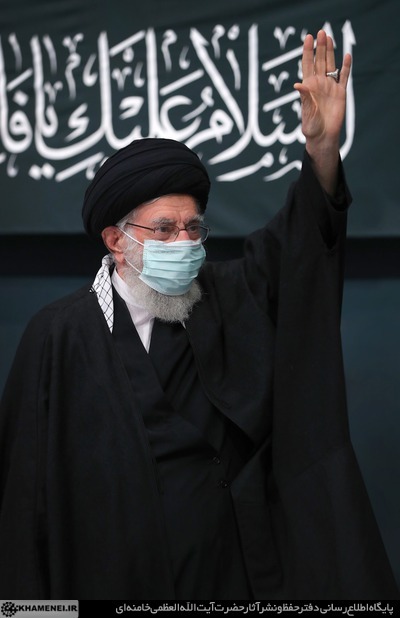 عزاداری شهادت حضرت‌ زهرا‌ (س) با حضور رهبر معظم انقلاب + تصاویر