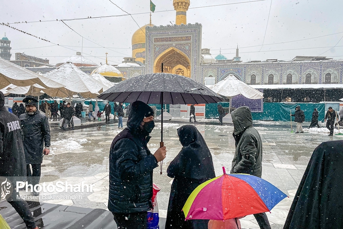 مشهد برفی و بارانی می‌شود | وضعیت هوای مشهد در شرایط ناسالم (۱۱ بهمن‌ماه ١۴٠١)