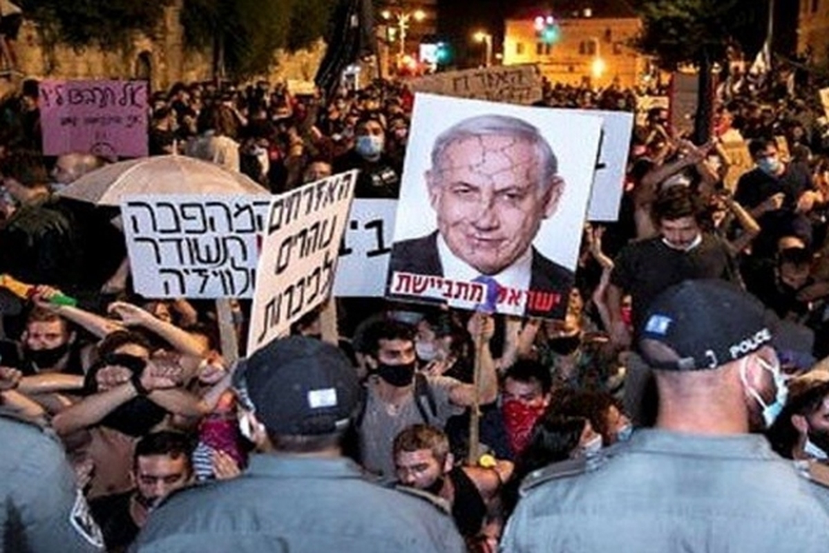 اعتراضات سراسری علیه کابینه نتانیاهو ادامه دارد + فیلم