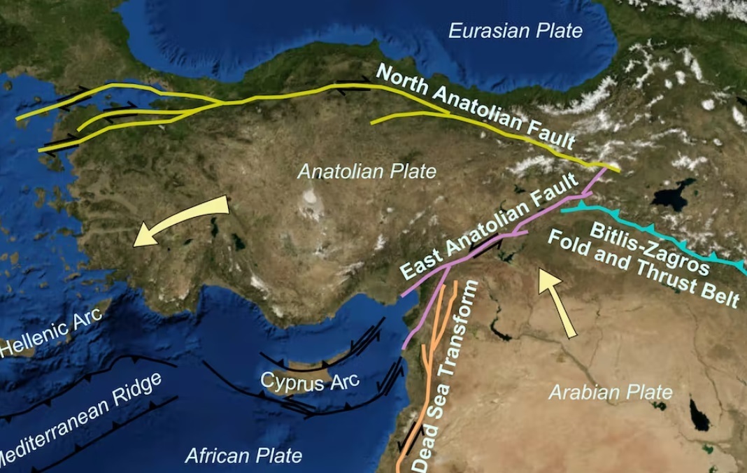 دلیل علمی زلزله‌های اخیر در ترکیه و سوریه چیست؟