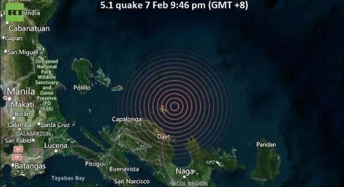 زلزله ۵.۱ ریشتری فیلیپین را لرزاند (۱۸ بهمن ماه ۱۴۰۱)