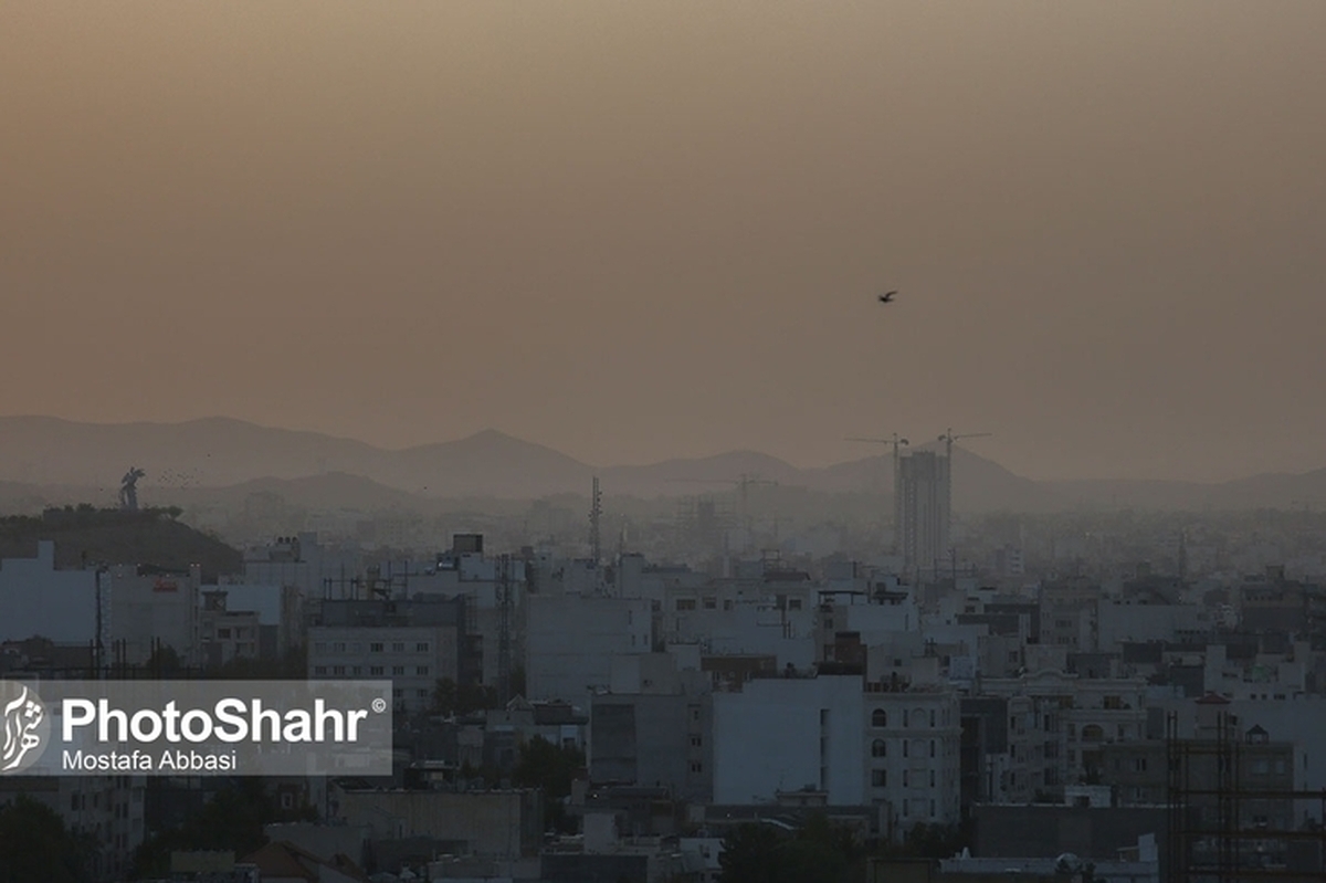 هوای کلانشهر مشهد دوباره آلوده شد (۲ بهمن‌ماه ۱۴۰۱)