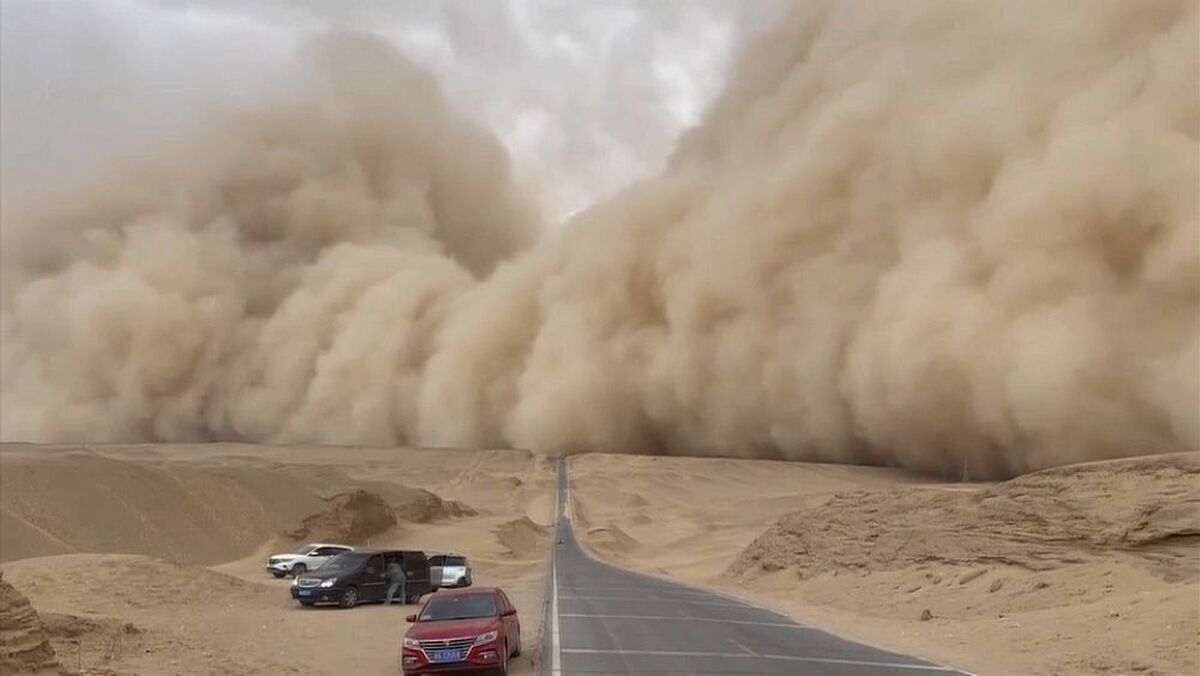 ویدئو| طوفان شن در دبی