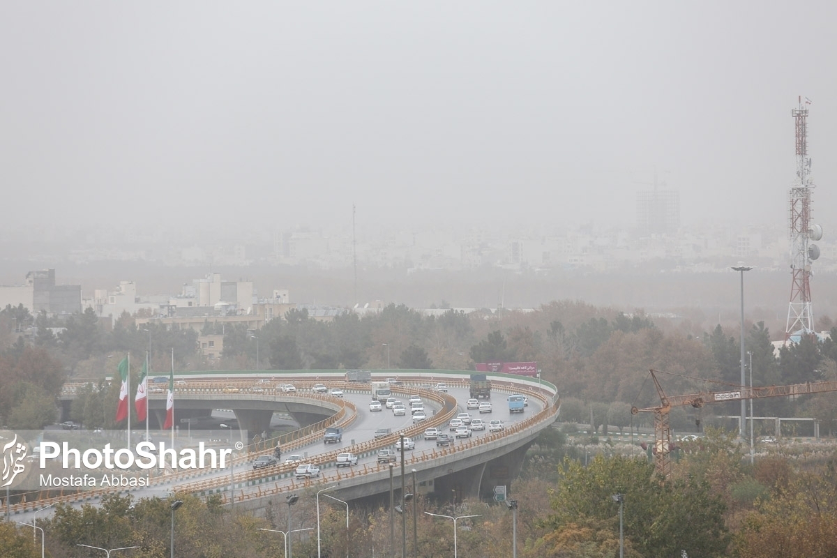 هوای کلانشهر مشهد آلوده شد (۸ بهمن‌ماه ۱۴۰۱)