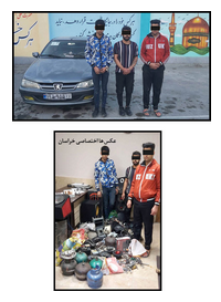دستگیری اعضای باند سرقت لوازم یدکی خودرو در مشهد + عکس