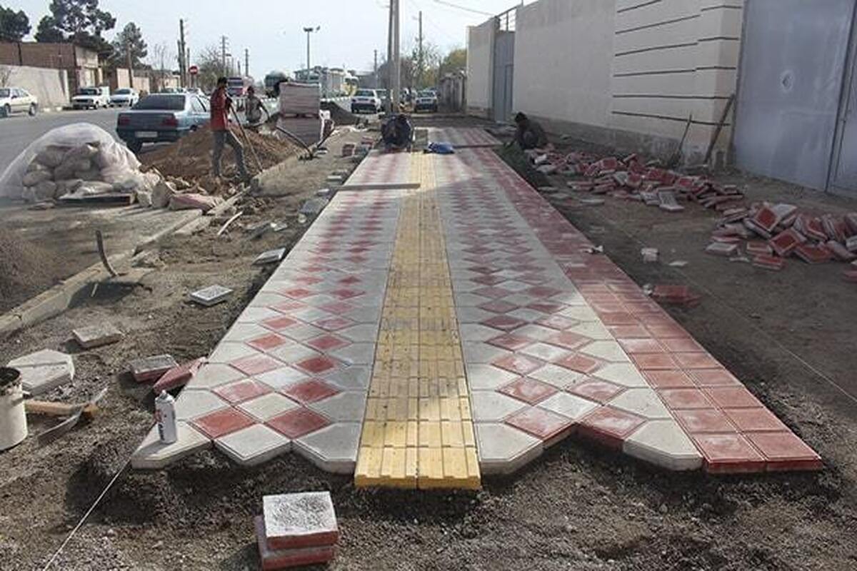 شهروند خبرنگار | گلایه شهروند از روند بهسازی پیاده روها در محله عسکریه مشهد + پاسخ