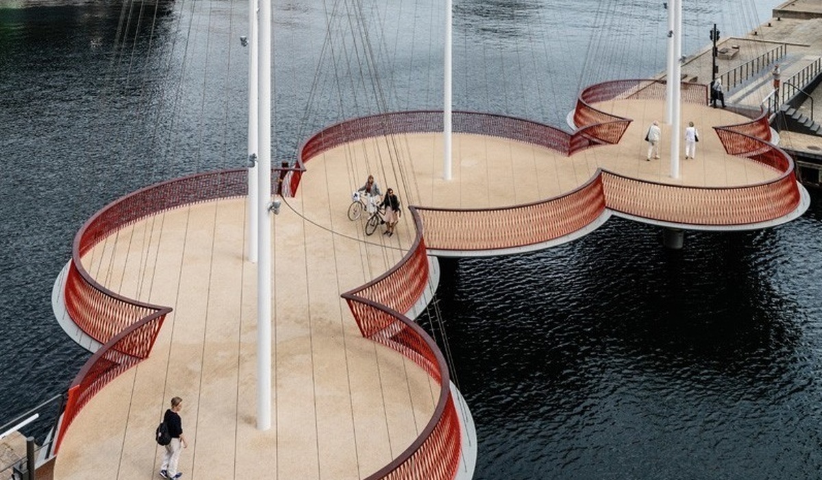 ویدئو| پل عابر پیاده (پل گرد) در کپنهاگ