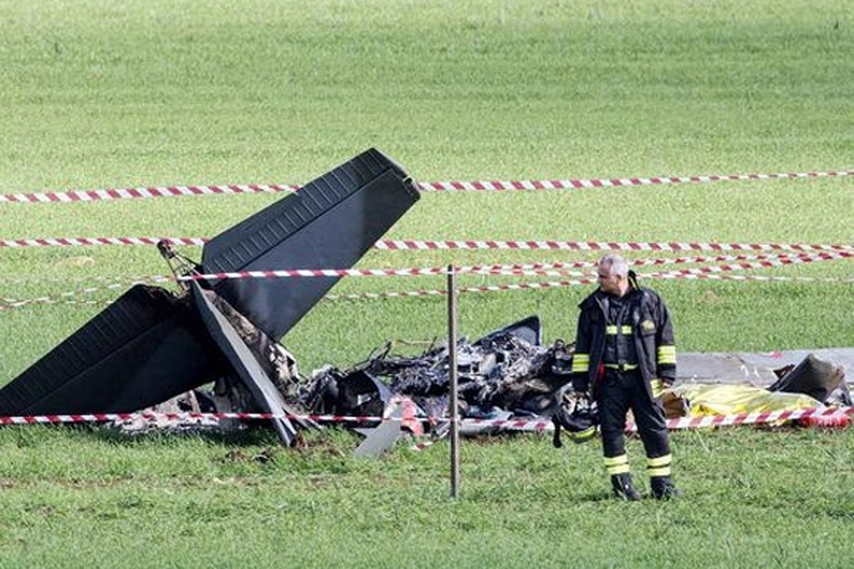 مرگ ۲ خلبان ایتالیایی در برخورد ۲ هواپیمای نظامی