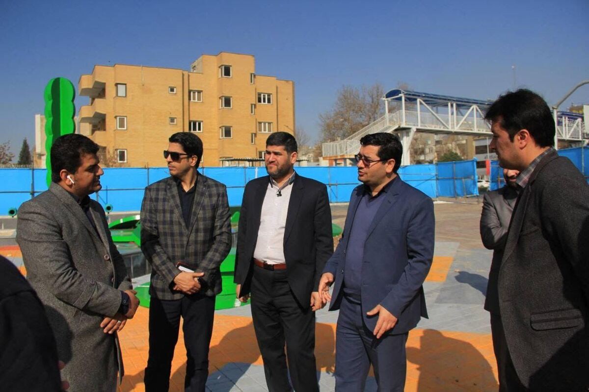 بازدید از روند آماده‌سازی و نصب یادمان‌های نوروزی تحت عنوان جشنواره میدان جانباز مشهد