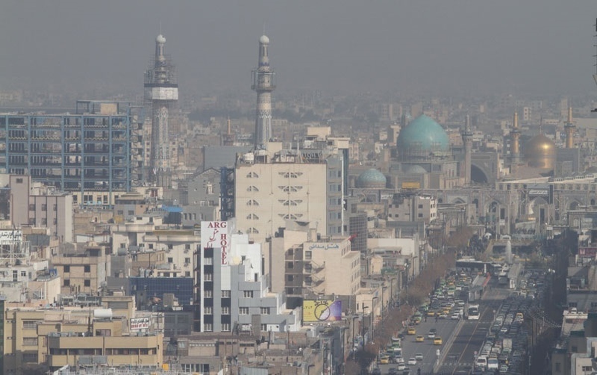 وضعیت هشدار آلودگی هوا برای شهر مشهد (۲۲ اسفند ۱۴۰۱)