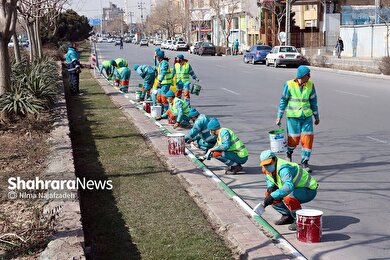رنگ بهار در خیابان‌های مشهد